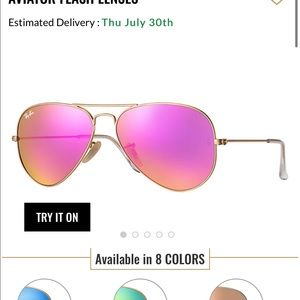 Pink polarized ray-bans